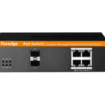 IS104GPS-2F Switch Gigabit Ethernet PoE de 4 puertos
